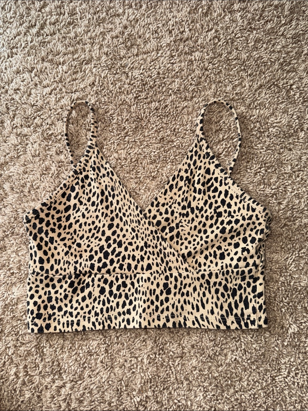 Brandy leopard cropped tank